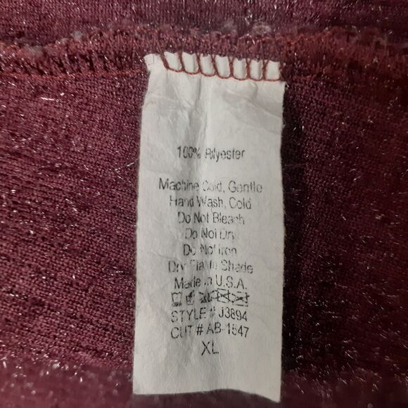 The Zig Zag Stripe XL Plum Purple Sparkly Soft Open Cardigan with Pockets - Picture 3 of 7